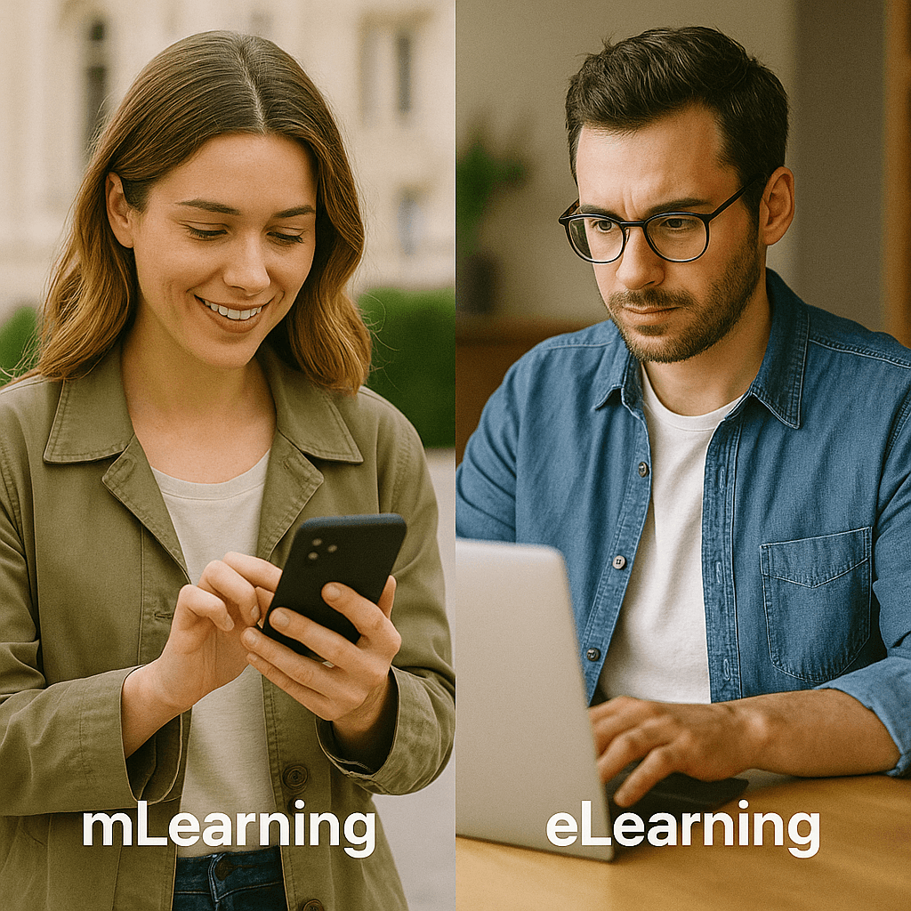 mLearning ile eLearning arasındaki farklar nelerdir?